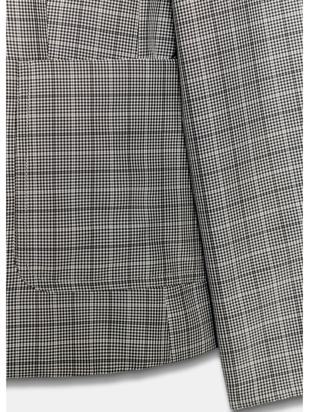 Zara Grey Plaid Tailored Blazer - Picture 6 of 6